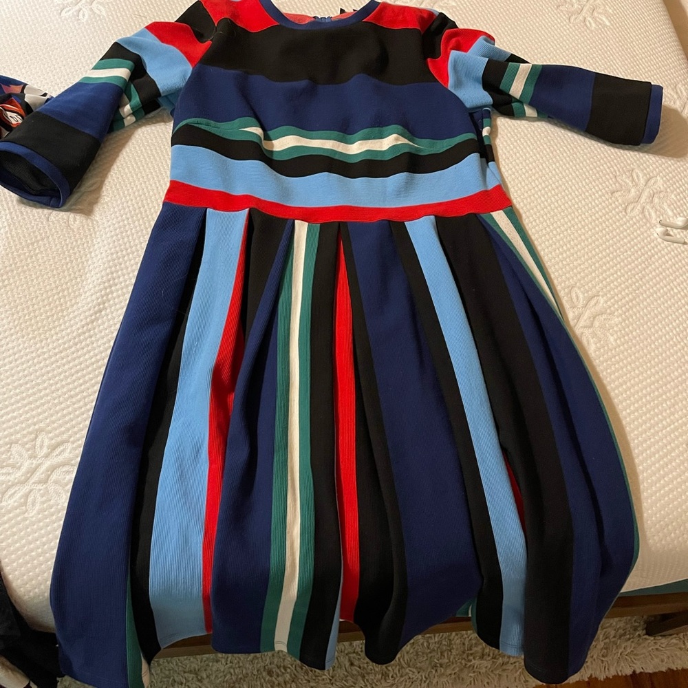 Sweater fit and flare dress